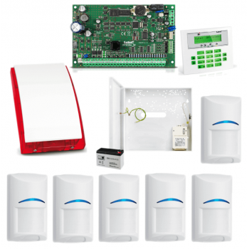 ZESTAW SATEL INTEGRA 32 INT-KLCDS-GR 6x BOSCH SP-4001R